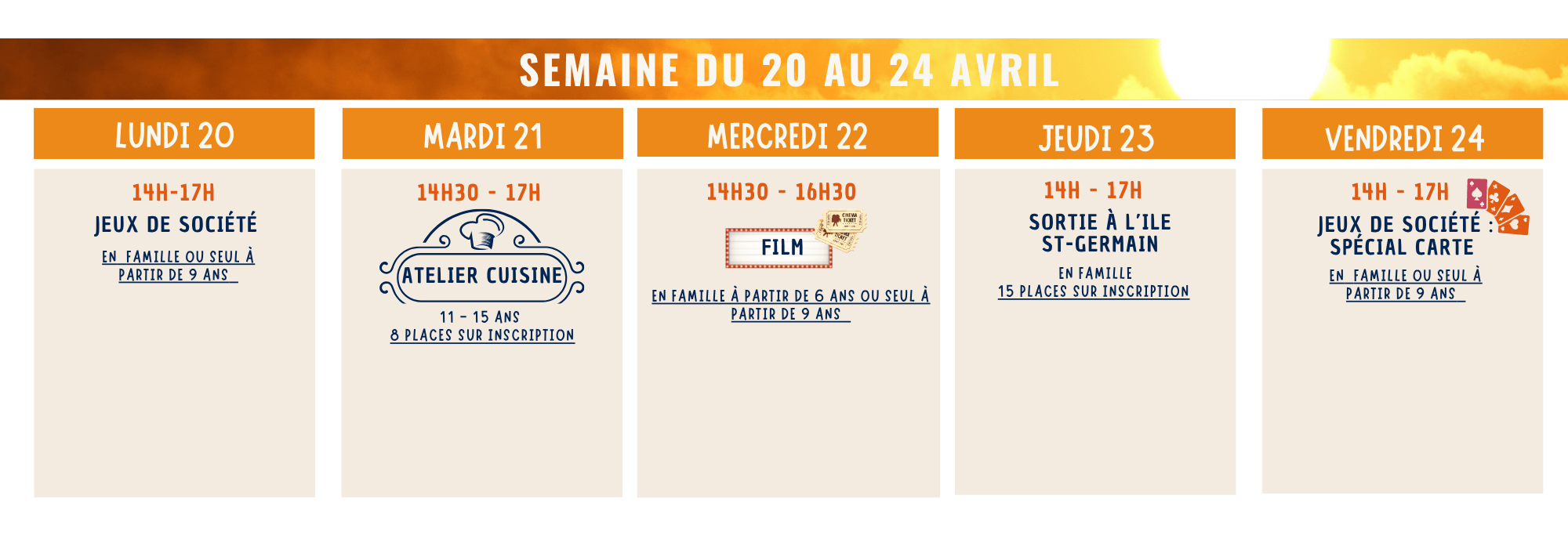 Planning semaine 2 - Vac Printemps