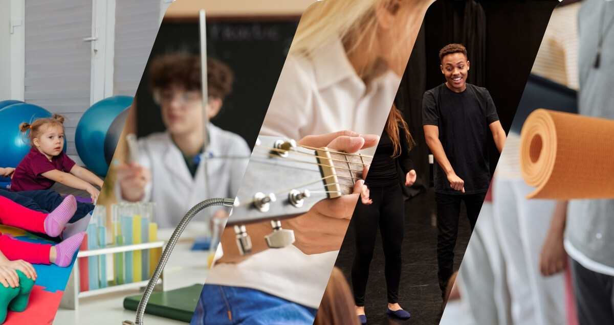 Les activités proposées par les sorties loisirs : karting, musée, accrobranche, escape game...,